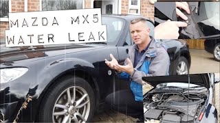 Mazda MX5 Water Leak Passenger Footwell How To Repair Dry Carpet amp Remove Seat [upl. by Massimo276]