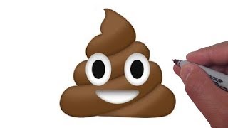 How to Draw the Pile of Poo Emoji [upl. by Methuselah]