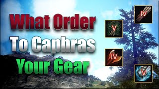 Caphras What order should you put them in your TET and PEN Gear [upl. by Latsirk962]