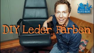 Thomas Klotz Upcycling LEDER FÄRBEN  Dye Leather [upl. by Ettezus]