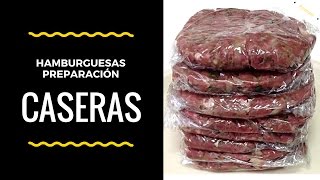 CÓMO HACER HAMBURGUESAS CASERAS  PREPARACIÓN DE LA CARNE [upl. by Keen]