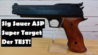 Luftpistole Sig Sauer ASP Super Target  Review und Schusstest [upl. by Vyse954]