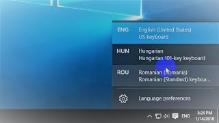 How to Show the Language Bar in Windows 10 Add More Languages Usage [upl. by Leasim63]