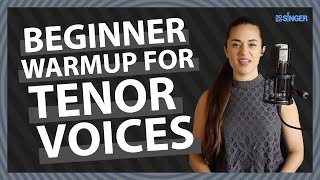 Beginner TENOR Vocal Exercises  Easy 10 minute warmup  30 Day Singer [upl. by Barth]