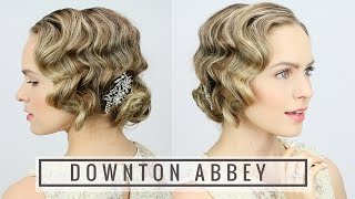 1920s Finger Wave Updo [upl. by Ltihcox]