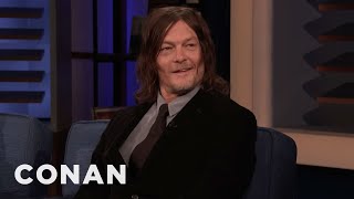 Norman Reedus On The Fan Who Bit Him  CONAN on TBS [upl. by Halsey]