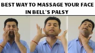 FACIAL MASSAGE TECHNIQUE IN BELLS PALSY [upl. by Hiasi]