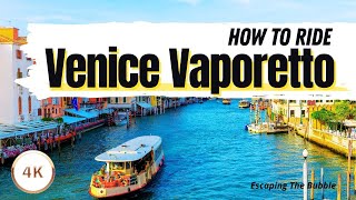 Venice Vaporetto Waterbus  How to use in Venice  Travel Family Vlog [upl. by Quennie]