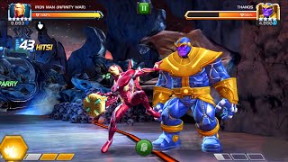 Marvel Contest of Champions 6 Star Iron Man Infinity War Gameplay [upl. by Uno]