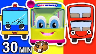 quotWheels on the Busquot Thursday Thirty  30 Min Kids Learning Compilation  Nursery Rhymes amp More [upl. by Amberly]