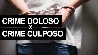 Crime doloso x Culposo Entenda cada um e saiba a diferença [upl. by Billie]