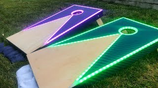 How To Make LED Cornhole Boards [upl. by Merta]