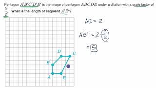 Dilation scale factor examples [upl. by Enimzaj]