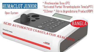 Humaclot Junior  SemiAutomated Coagulation Analyzer Operating Full details [upl. by Amye]