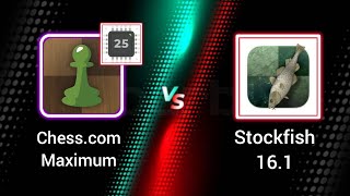 Chesscom maximum vs stockfish 161 chess stockfish chesscraftedgamingshots chessgame [upl. by Agon]