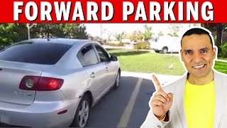 FORWARD PARKING Made EASY  How to Forward Park a car  Easy Forward Stall Parking  Toronto Drivers [upl. by Anrev]