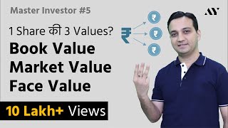 Book Value Market Value Face Value of Share  What is the difference  5 MASTER INVESTOR [upl. by Yenmor]