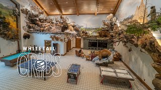 UNBELIEVABLE Trophy Room Mark Petersons Lake Michigan Home  WhitetailCribs [upl. by Ttennaej]