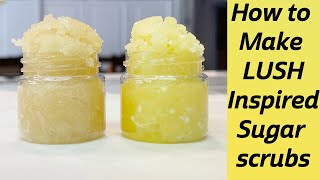 How To Make LUSH Inspired Lip Scrubs DIY Lip Scrubs  Tutorial [upl. by Georgina]