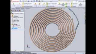 solidworks spiral horlogerie [upl. by Nerrol]