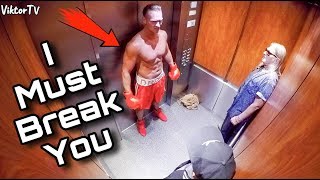 Ivan Drago in Elevator Prank 🥊 [upl. by Charters752]