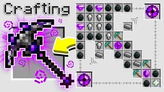 HOW TO CRAFT A 1000000 GOD PICKAXE OVERPOWERED Minecraft 113 Crafting Recipe [upl. by Fari]