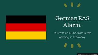 German EAS Alarm [upl. by Noived294]