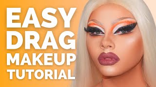 Easy Drag Queen Makeup Tutorial For Beginners [upl. by Dahlstrom689]