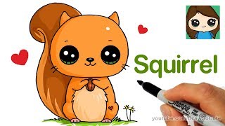 How to Draw a Squirrel Easy [upl. by Sivraj958]