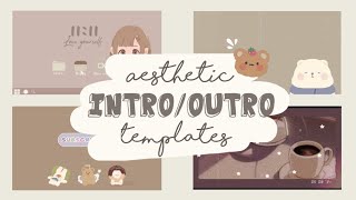 Aesthetic intro  outro template no text [upl. by Aiekram]