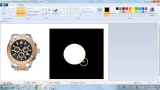 comment couper une image circulaire sur paint [upl. by Hanimay]