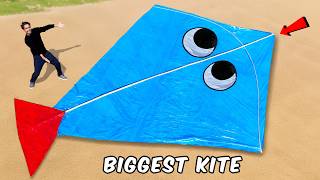 We Make Worlds Biggest Kite  100 Flying  सबसे बड़ी पतंग 🪁🪁🪁 [upl. by Leachim]