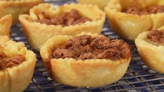 Butter Tarts Recipe Demonstration  Joyofbakingcom [upl. by Dyann564]