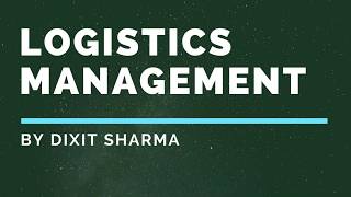 What is Logistics Management in Hindi Difference between Logistics amp Supply Chain Example [upl. by Anavrin]