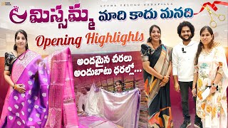 Grand Opening Missamma Handlooms Beautiful Sarees Collection and Affordable prices Rajahmundry [upl. by Allard751]