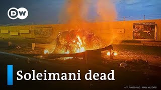 US kills Irans General Qassem Soleimani at Baghdad airport  DW News [upl. by Eiral]