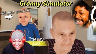 DYING OF LAUGHTER FROM THIS GAME  Granny Simulator w Dashie [upl. by Xer]