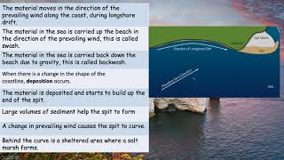 AQA geography Coasts Depositional Landforms [upl. by Jerusalem296]