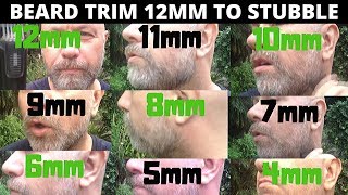 Trim Beard and Compare Each Length 12mm  4mm [upl. by Vanden202]