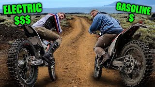 Is a 10000 ELECTRIC Dirt Bike better than a Gas Dirt Bike [upl. by Roumell]