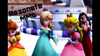 Resonate MMD Pauline Princess Peach Daisy and Rosalina [upl. by Sinnaiy]