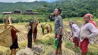 Rural Farming and Eastern Nepal Life  Nepali Village Life  BijayaLimbu [upl. by Eisor]