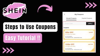 How to Use Coupons on Shein App [upl. by Eenrahc]