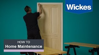 How to Hang an Interior Door with Wickes [upl. by Pravit403]