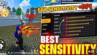 6GB RAM FREEFIRE SENSITIVITY SETTINGS 2024best mobile settingDPI✅ [upl. by Eahsed888]