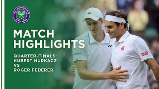 Hubert Hurkacz vs Roger Federer  QuarterFinal Highlights  Wimbledon 2021 [upl. by Bayless]