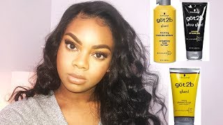 HOW TO  INSTALL YOUR LACE WIG WITH GOT 2B GLUE  PART 3 [upl. by Valerian]