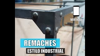 Esquinas con Remaches para Estilo Industrial  VERTICAL [upl. by Lipkin]