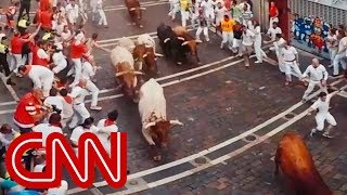 Run with the bulls in Pamplona  360 Video [upl. by Whipple168]