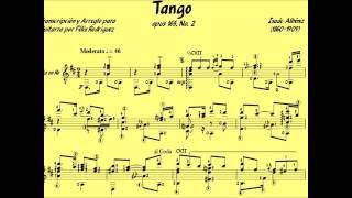 John Williams  Tango Opus 165 No 2 Albéniz Music Score [upl. by Lerraf]